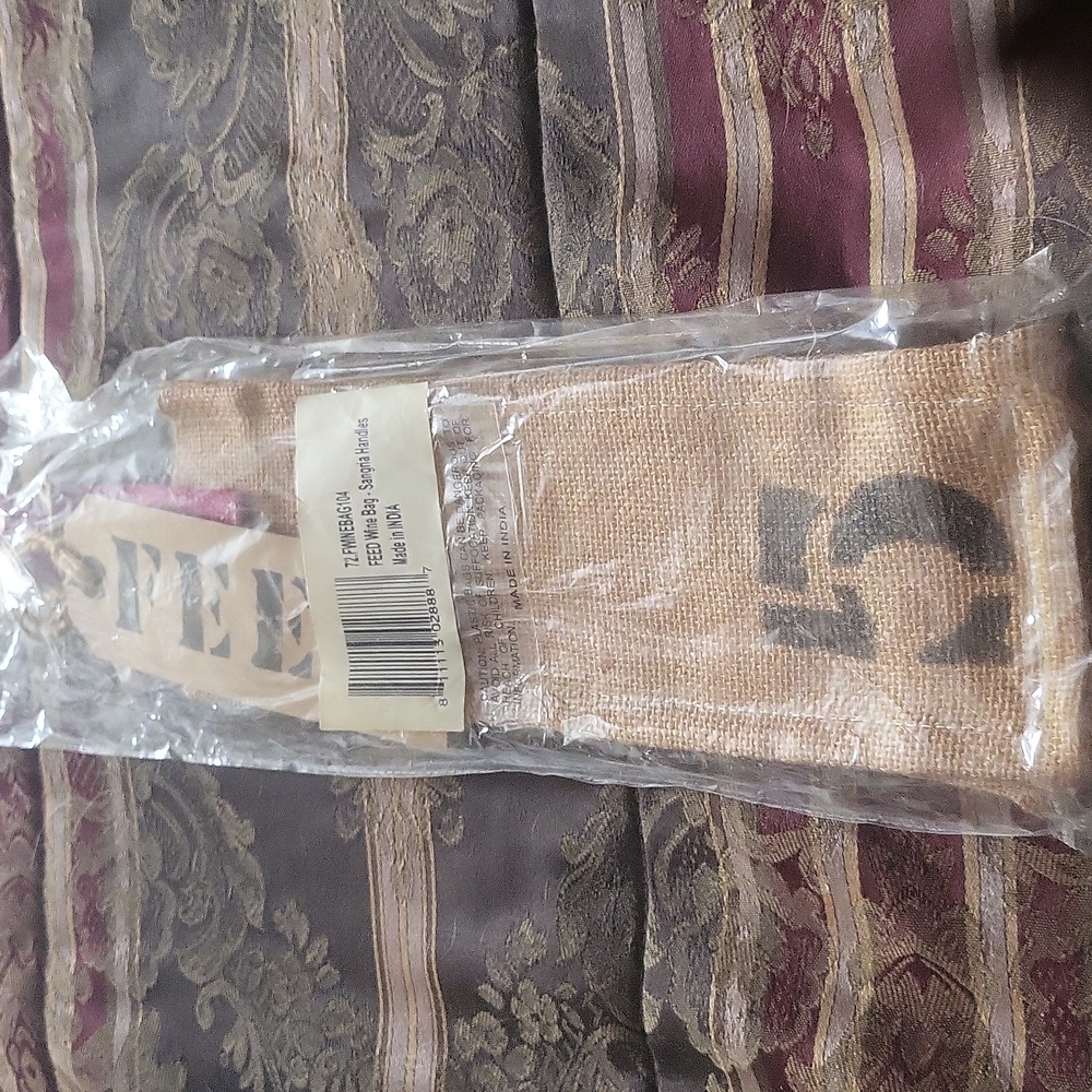 Feed Sealed Wine Bag Carryall  Canvas  Canvas Material Beautiful